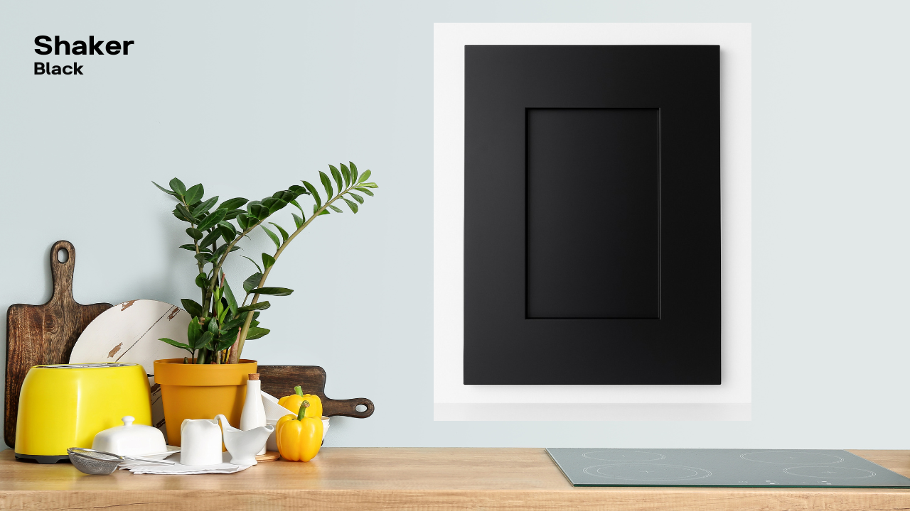 Black cabinet finish