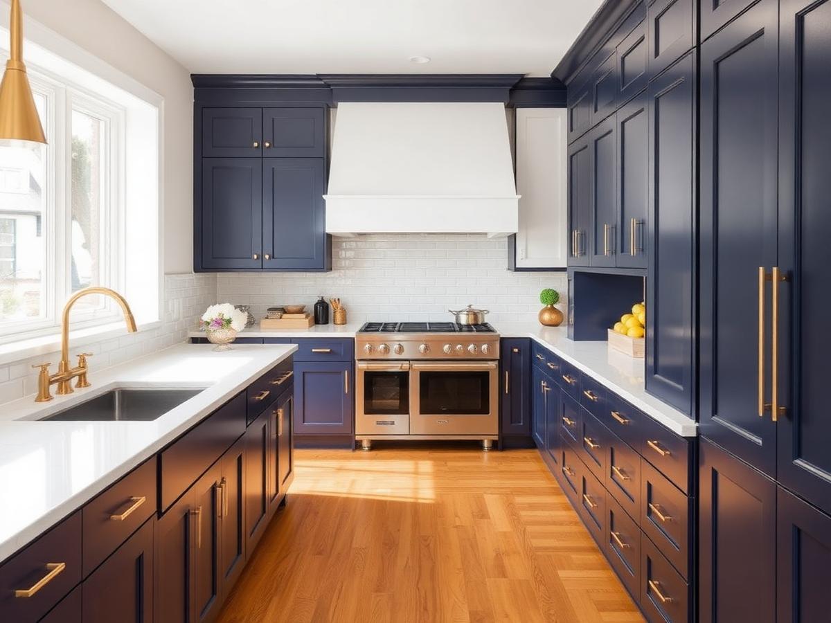 Navy & Brass