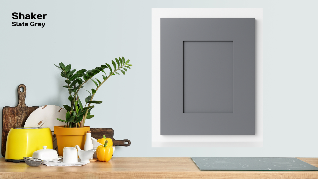 Slate Grey cabinet finish